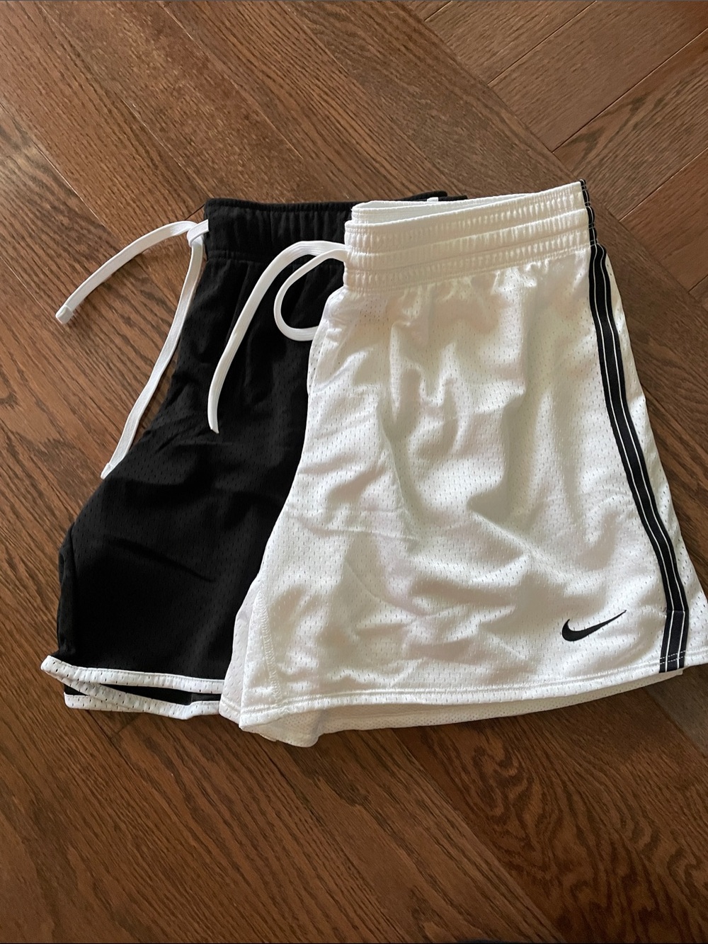 Nike Women’s White and Black Athletic Mesh Shorts and Danskin Black and White